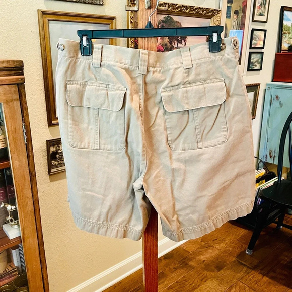 Daniel Cremieux Signature Collection flat front khaki chino shorts SZ 38 tan - Picture 6 of 8